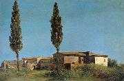 Pierre-Henri de Valenciennes the Two Poplar Trees painting